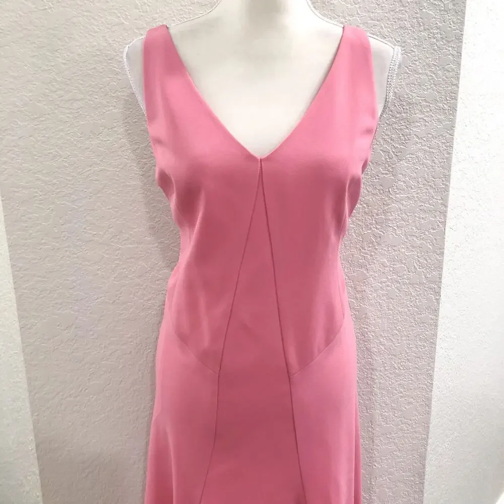 Bloomingdales Geranium Pink Midi Dress - Picture 3 of 10
